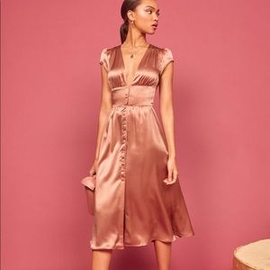 Reformation Charleigh Dress (Silk)